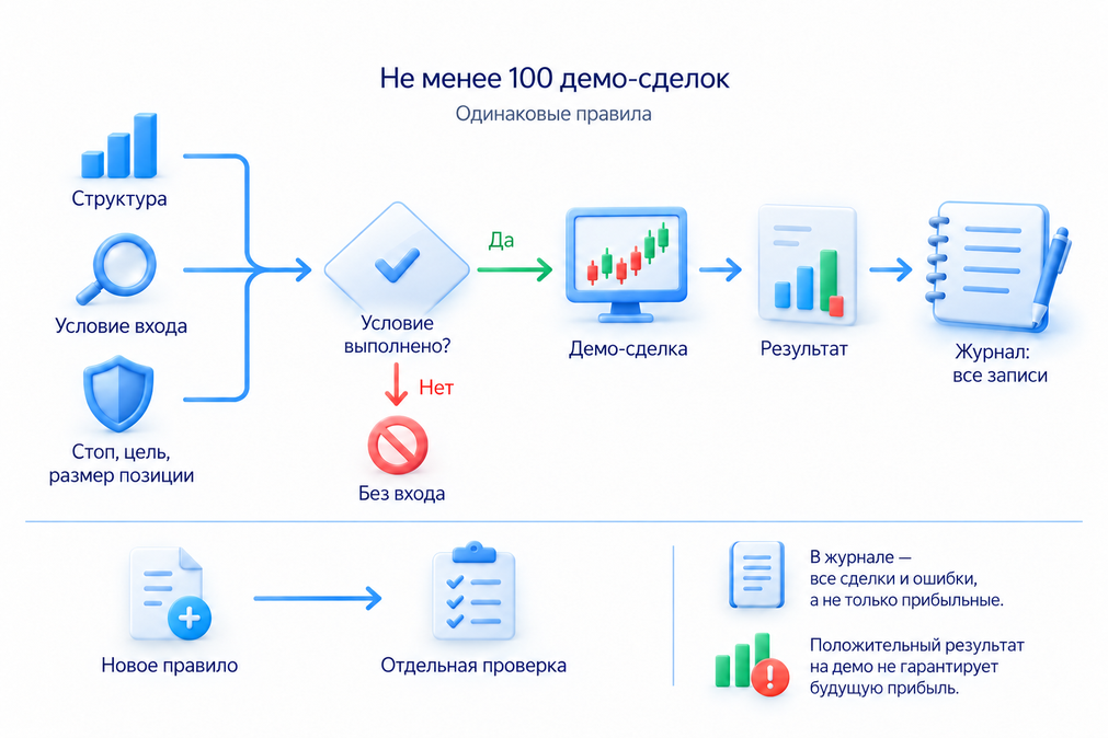 Учебная серия на демосчёте