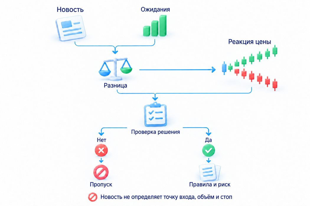 Новость и торговое решение