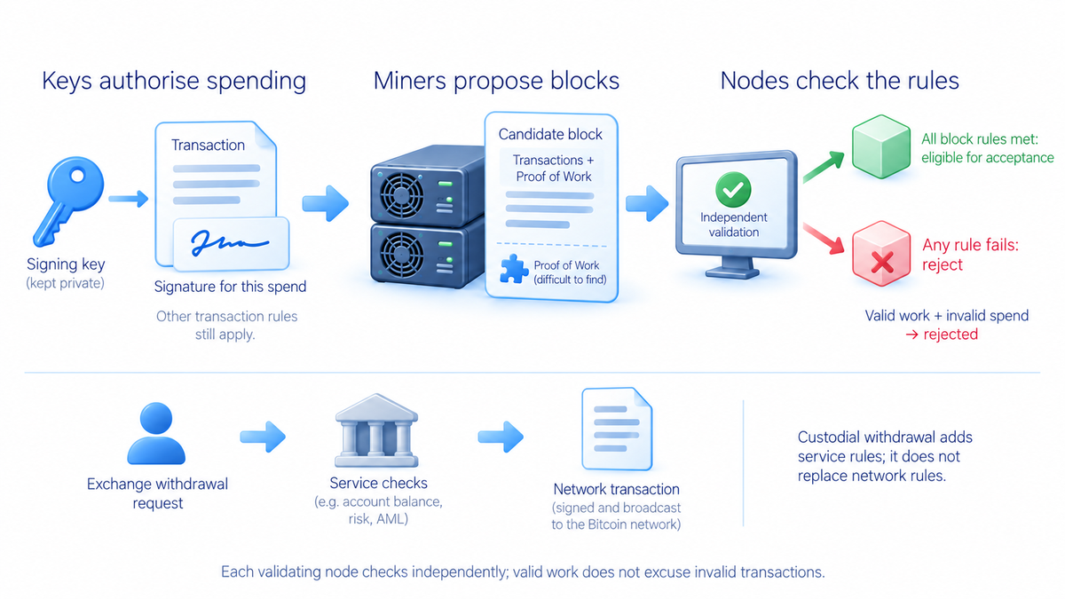 Spending permission and block validity