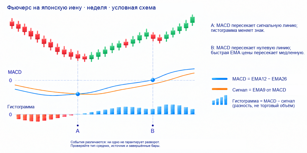 Индикатор MACD на графике