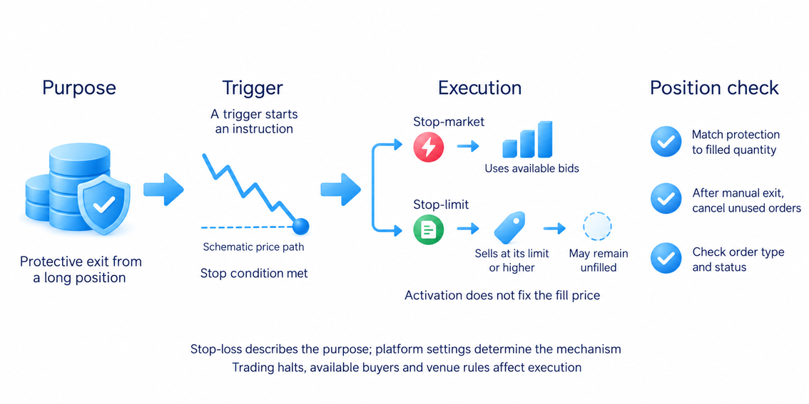 A stop-loss instruction